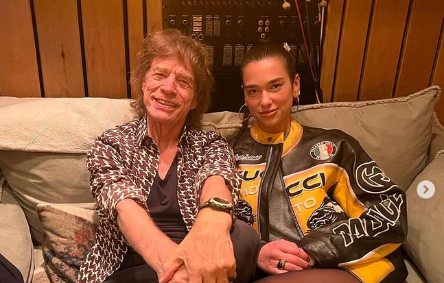 H Dua Lipa στο studio με τον Mick Jagger