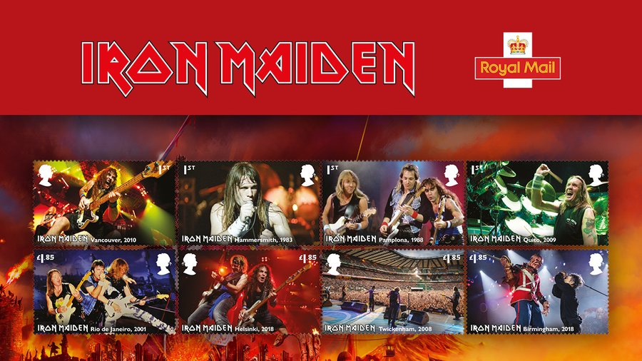 Oι Iron Maiden γίνονται γραμματόσημο!
